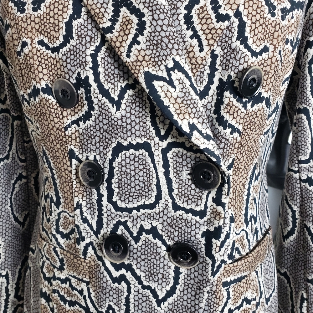 Cabi Python Double Breasted Blazer Size 2 - image 6